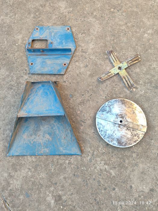 Корпус, бункер зернодробілок Елікор та Млин. з диском. Кришки, бичі.