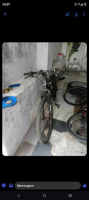 Bicicleta no estado que tá