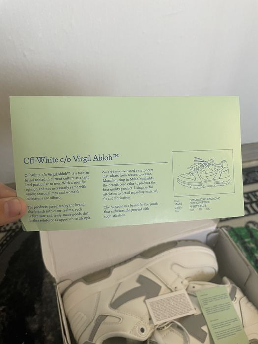Off white out of office grey 41