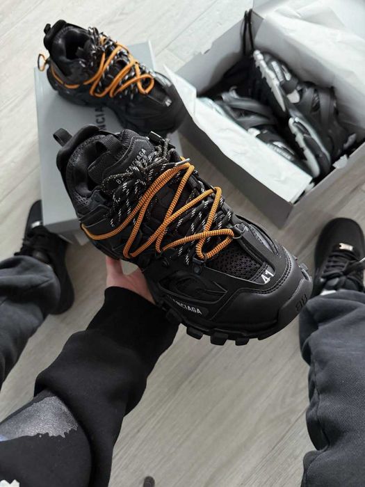 Кросівки Balenciaga Track Trail Laces Black/Orange premium