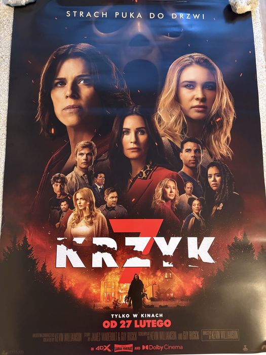 Oryginalny plakat kinowy krzyk