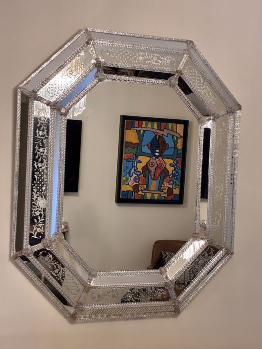Magnifico Espelho Veneziano Octogonal 120x100