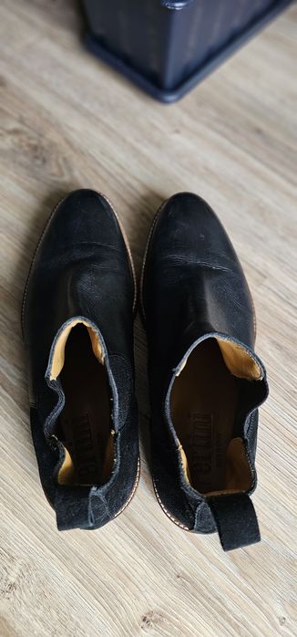 Skórzane Sztylbety męskie Pertini rozmiar 43 wkładka 28cm