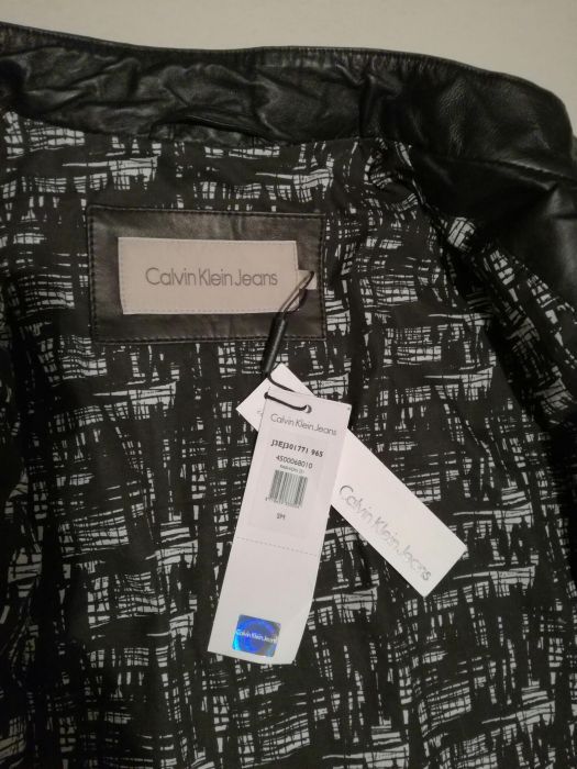 Calvin Klein Jeans kurtka skóra naturalna skórzana ORYGINAŁ PIĘKNA