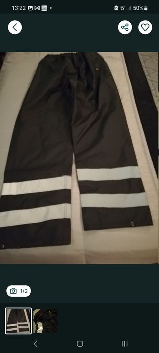 4 pares de calças de trabalho com refletores cinza 3-46-1-44
