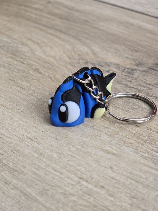 Breloczek Surgeonfish 3d - Brelok Druk3d fidget Keychain mixGadzet