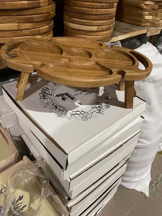 Винні столики на любий смак Менажниця стіл 8 варіантів