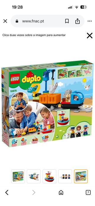 Combóio de mercadorias + pistas extra Lego Duplo
