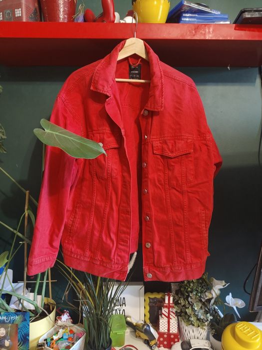 Kurtka jeansowa dżinsowa katana Bershka l