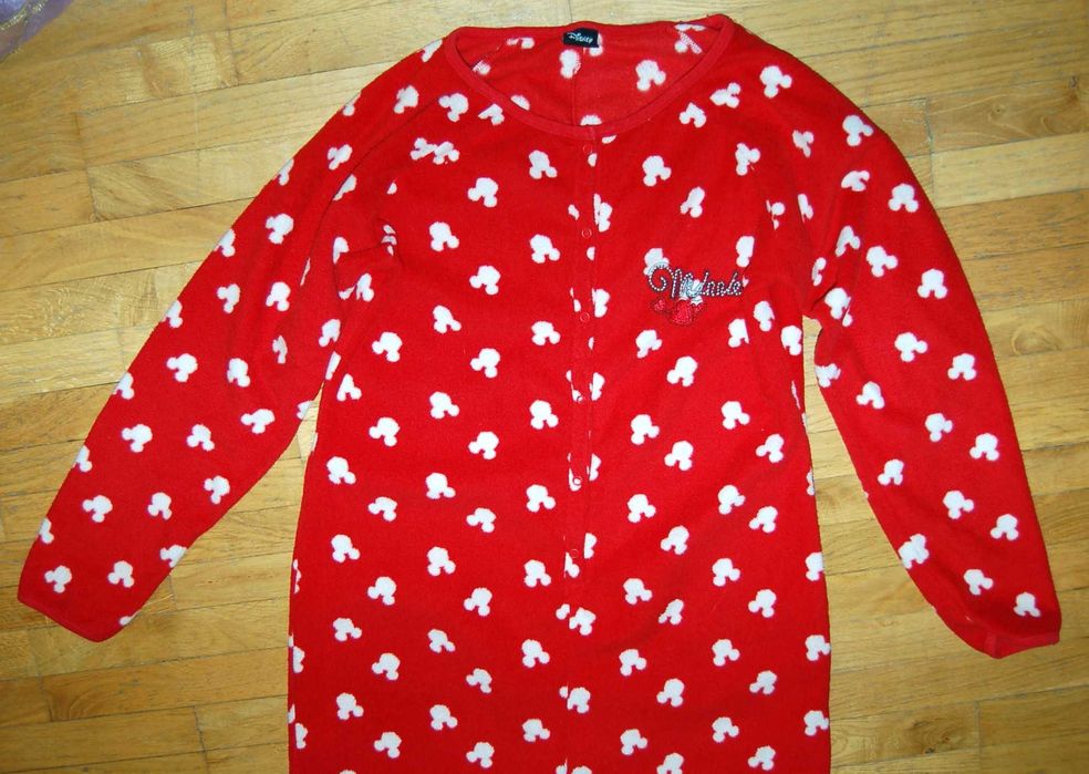 jednoczęściowa piżama polarowa pajac Myszka Miki rozmiar L/XL