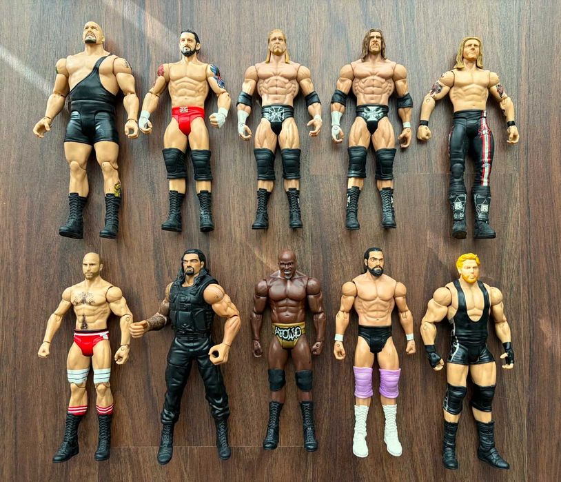 wwe ringue wrestling figuras masters universe cintos campeao bonecos mattel
