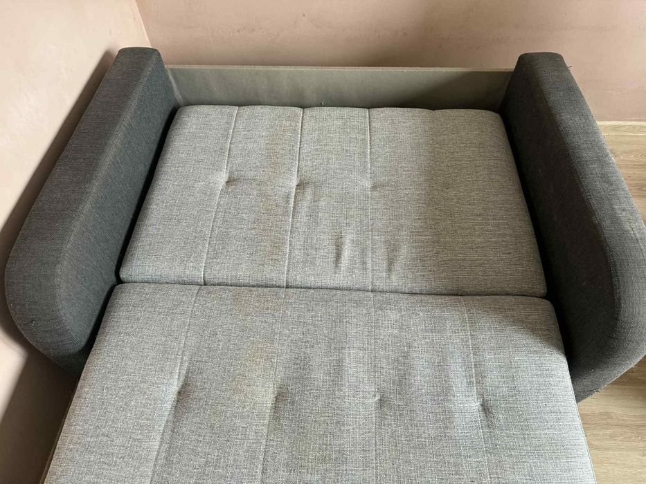 Sofa dwuosobowa szara