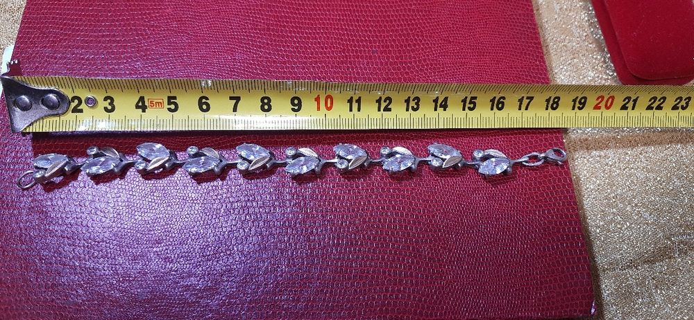 Срібний браслет з цирконами !925 проби !