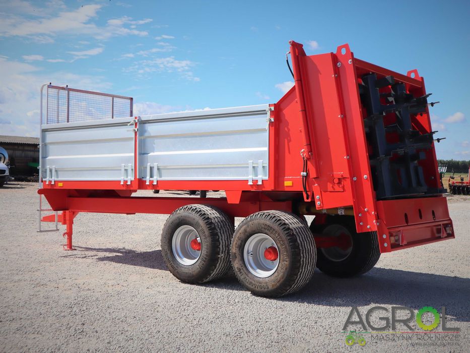 Rozrzutnik obornika 8 ton Rol-Trans Pronar adapter pionowy 2 bębnowy