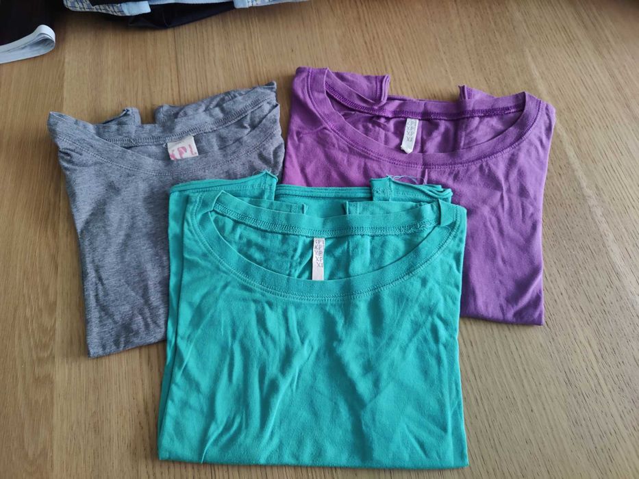 Conjunto de 3 camisolas em algodão