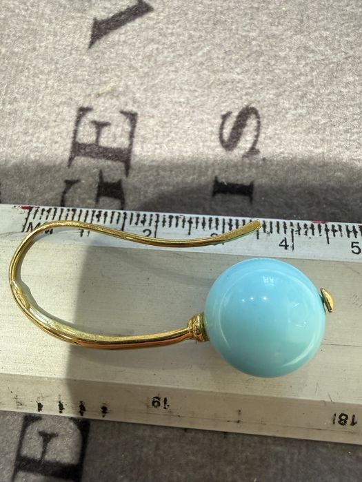 Зрлоті італійськи сережки з бірюзою