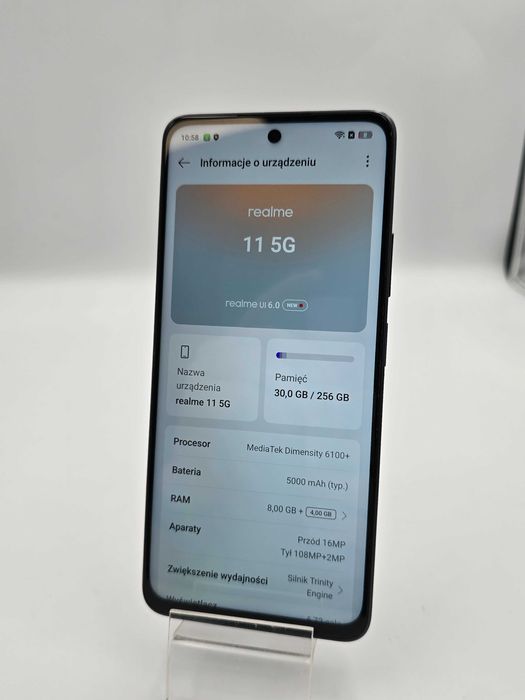 Smartfon REALME 11 5G 8/256GB czarny |Plus Lombard