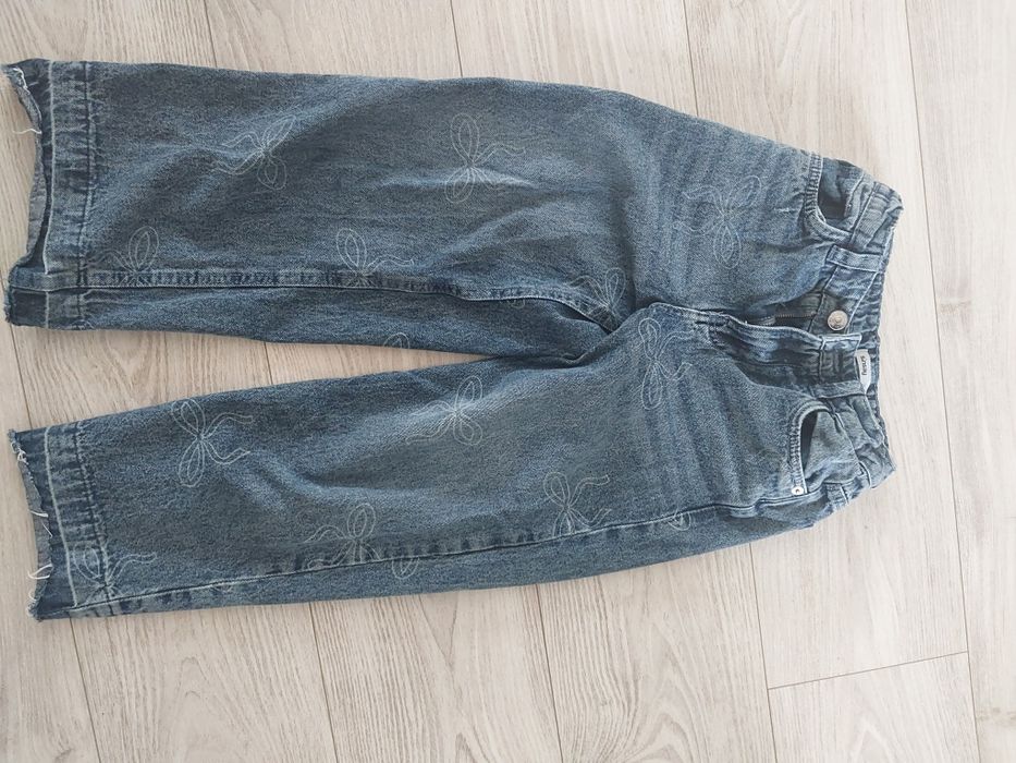Spodnie dziewczęce wide leg Sinsay  134 przetarcia