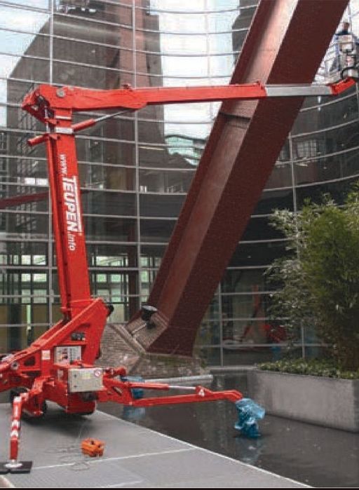 Usługi podnośnikiem koszowym na gąsienicach 23m_ 98cm szerokości pająk