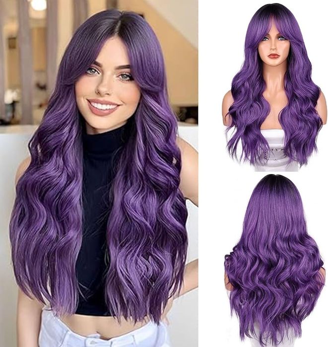 Fulang Włosy/peruka syntetyczna, długie, kręcone