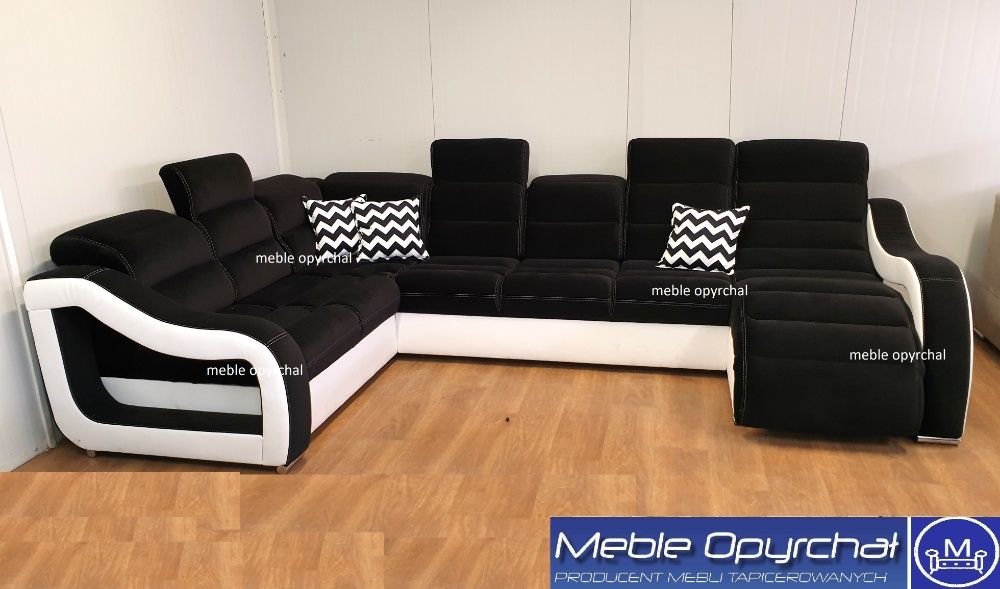 PRODUCENT!!! NOWOSC WYGODNY Nowoczesny naroznik szezlong zagłowki NR.4