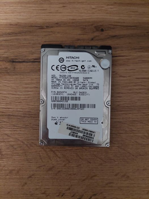 Dysk SATA 2,5 160GB Hitachi
