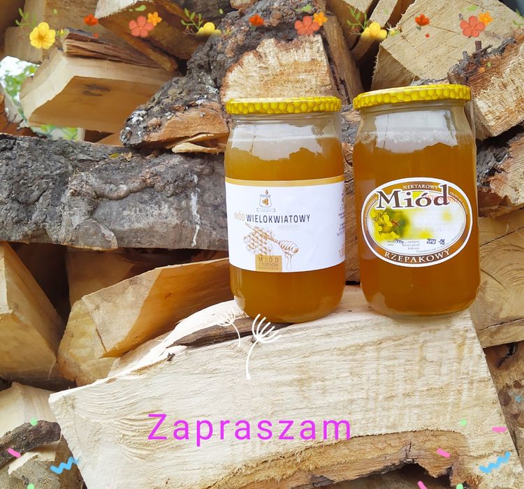 Miód eko. Wielokwiat rzepak akacja facelia gryka miejski naturalny