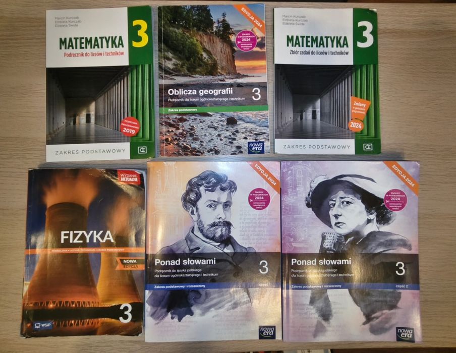 Podręczniki klasa 3 liceum/technikum