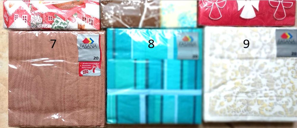 DECOUPAGE serwetki papierowe z nadrukiem 33x33 Fasana