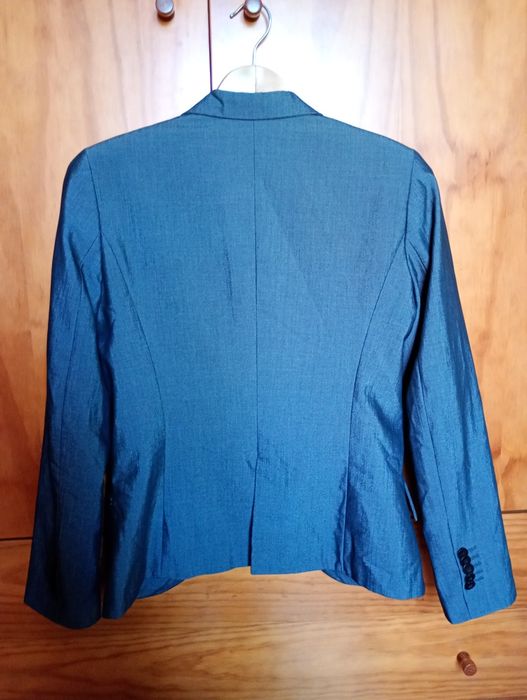 Blazer cintado Cinza