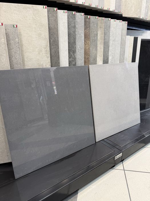 Płytki Gres 59,8 x 59,8 cm POLER Doblo Grafit i Szary Gatunek 1