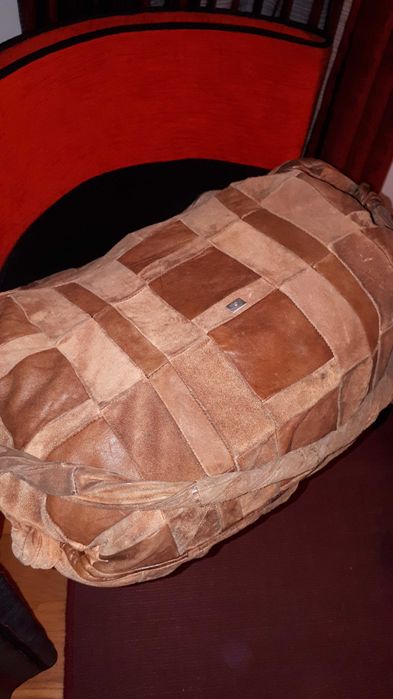 Mala em pele genuína casa das peles do Cartaxo