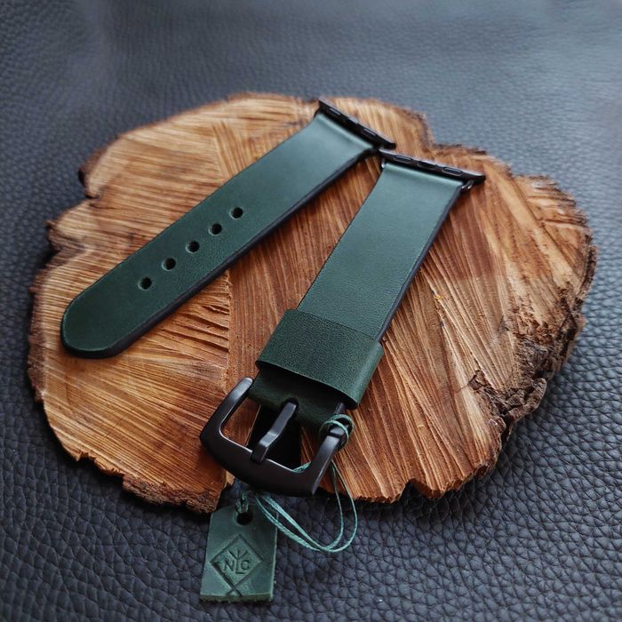Кожаные ремешки для Аpple Watch 38мм,40мм,42мм,44мм,45мм Ремінці NIKAZ