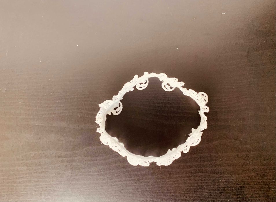 nowa podwiązka ślubna rękodzieło koronka biała kryształki AB blask