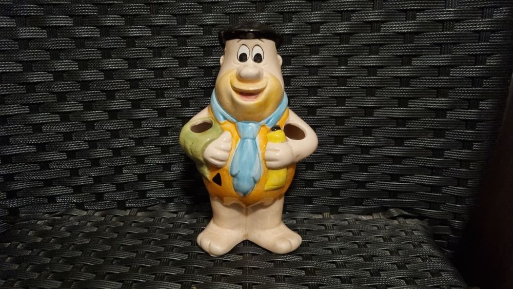 Porcelanowy stojak na szczoteczki Fred Flinstone