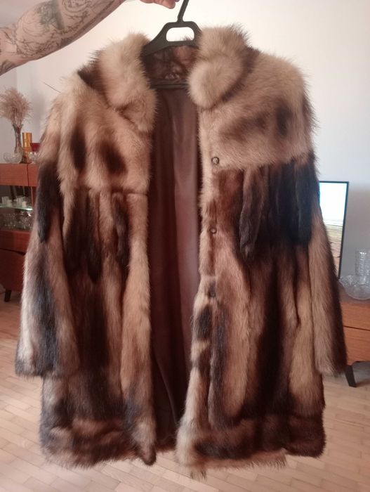 Futro naturalne piękne unisex