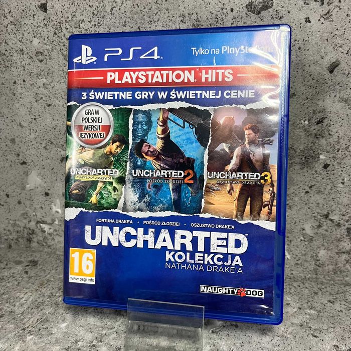 Uncharted Kolekcja Nathana Drake'a PS4 Dubbing PL Płyta Stan Idealny PS4 / PS5