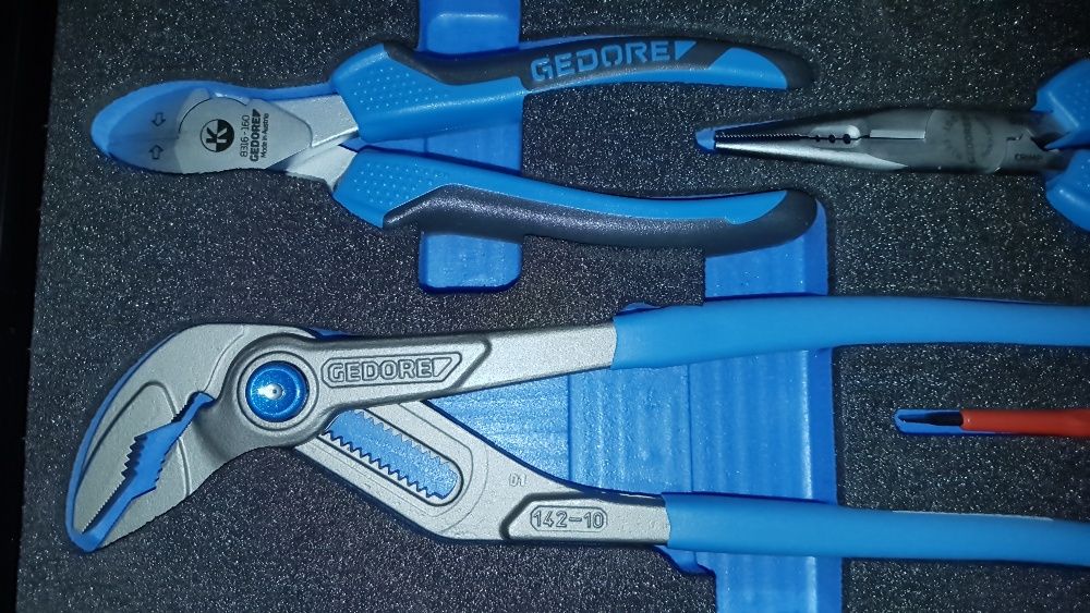 Gedore Jogo Sortido de alicates+chave de fendas, SET-BOXX 72, 9 peças