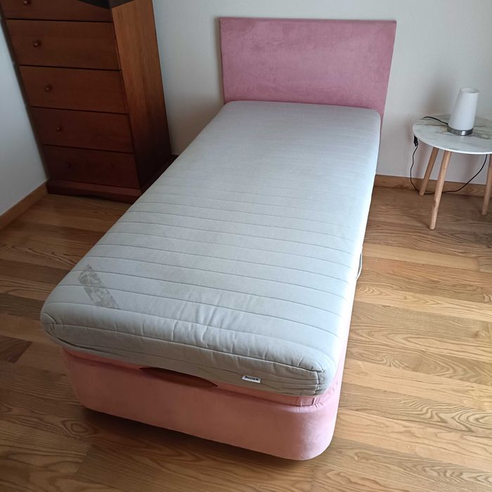 CAMA SOMMIER solteiro com arrumação