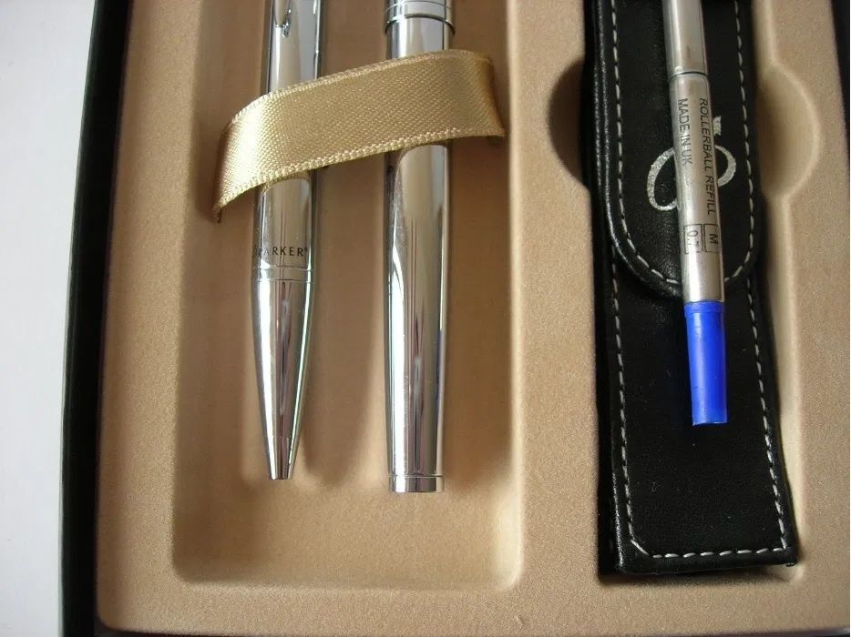 Conjunto Parker IM Chrome Rollerball + Ballpoint