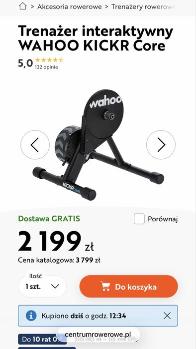 Trenażer Wahoo Kickr Core