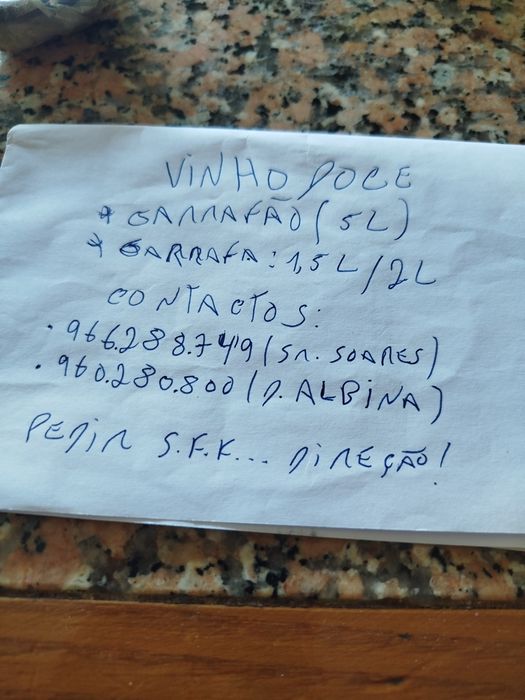 Vinho doce docinho