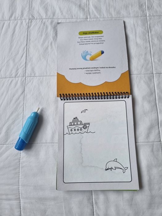 16. Kolorowanka wodna! W podróży malowanka z wodnym pisakiem