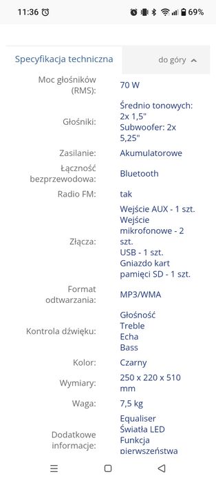 Sprzedam głośnik LIN