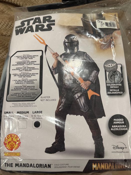 Starwars 9-10 anos Máscara Carnaval