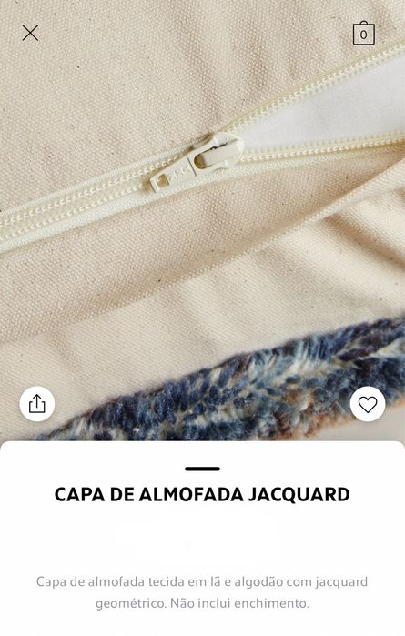 Capa De Almofada Jacquard Zara Home NOVO
