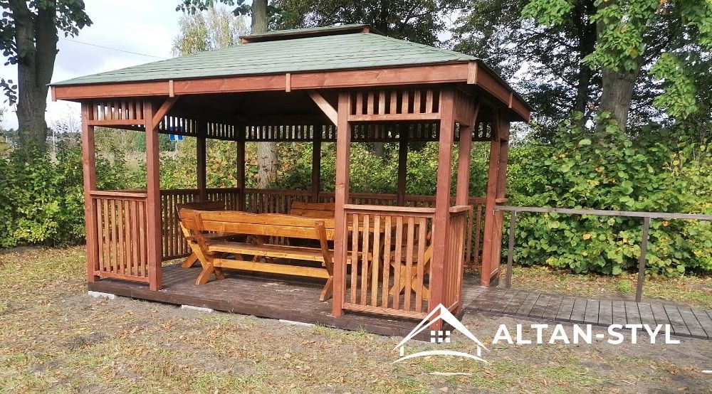 Altany, altanki, wiaty, altana ogrodowa LAURA 3x3m PRODUCENT