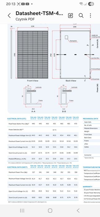 Panel Solarny Trina Solar 465w Promocja