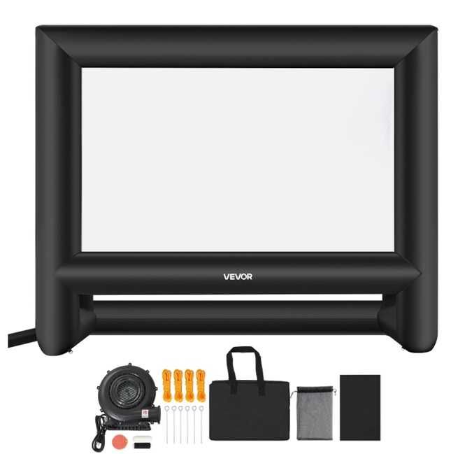 Tela de Projeção Insuflável VEVOR 18FT + Soprador 250W – Nova