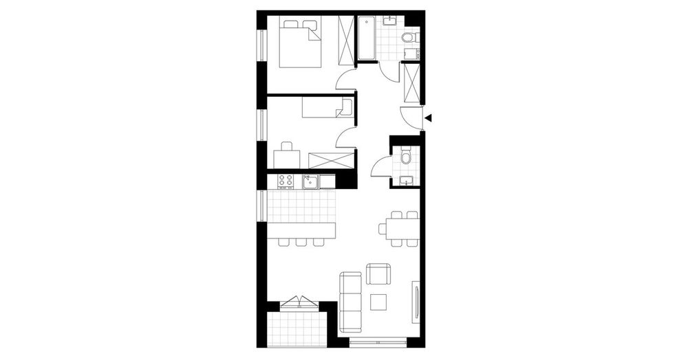 3-pokojowe mieszkanie 64 m² + loggia Bez Prowizji - Widok 4